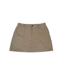 Croft And Barrow Skort Women’s Size 14 Classic Fit Stretch Beige # 23